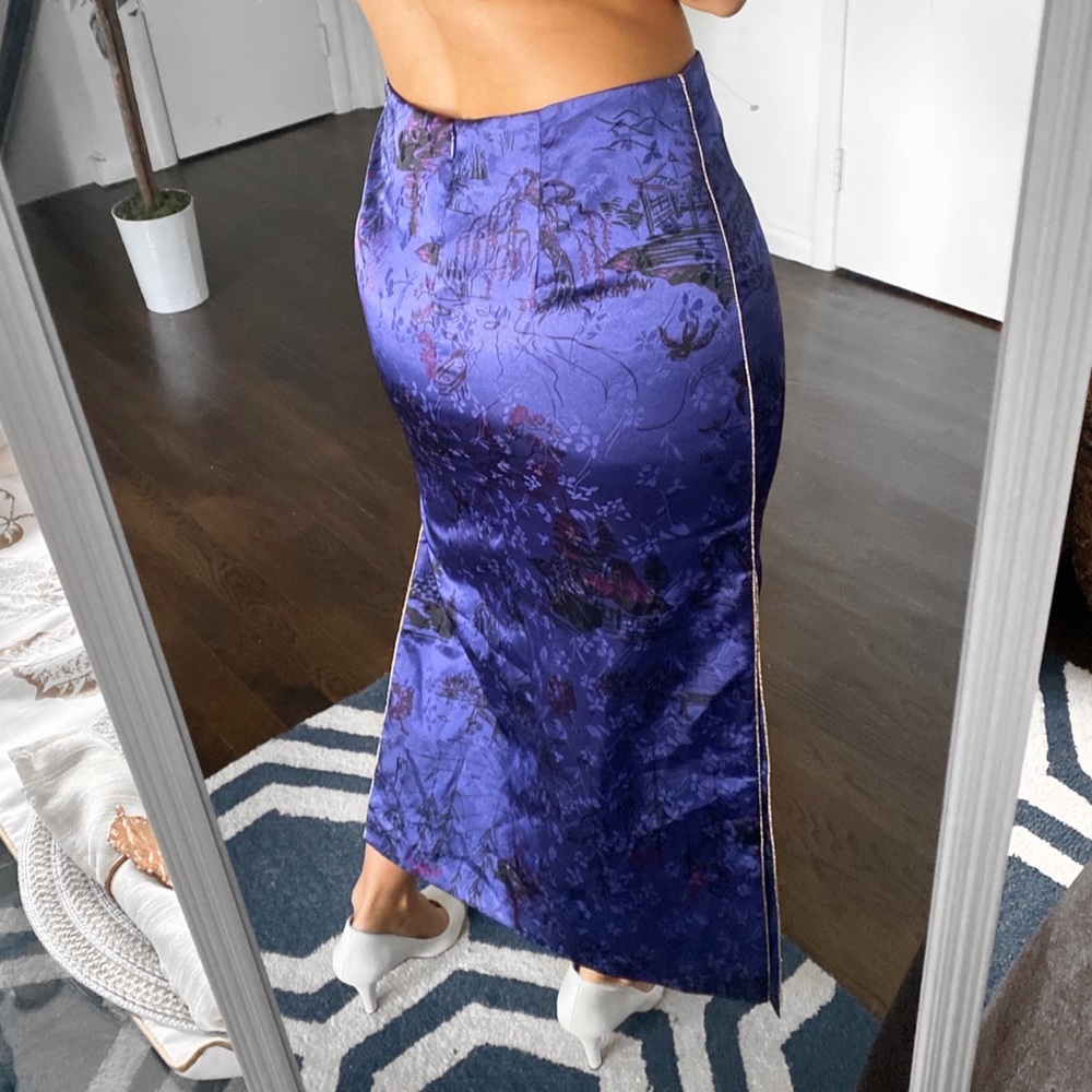 Zara Purple Maxi Skirt - Picture 5 of 13